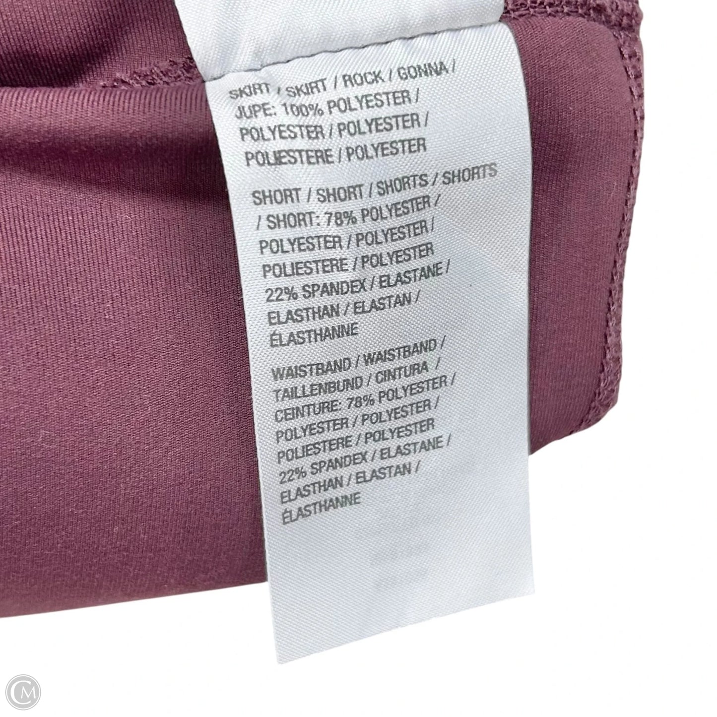 Athletic Skort By Zuda In Mauve, Size: 2x