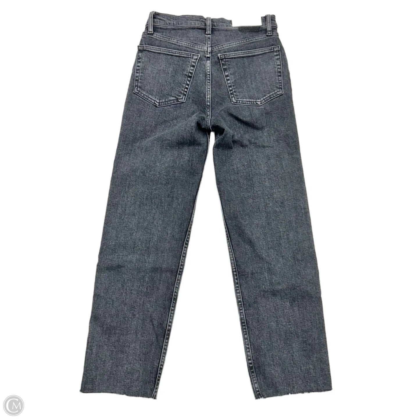 Jeans Straight By Re/Done In Black Denim, Size: 4