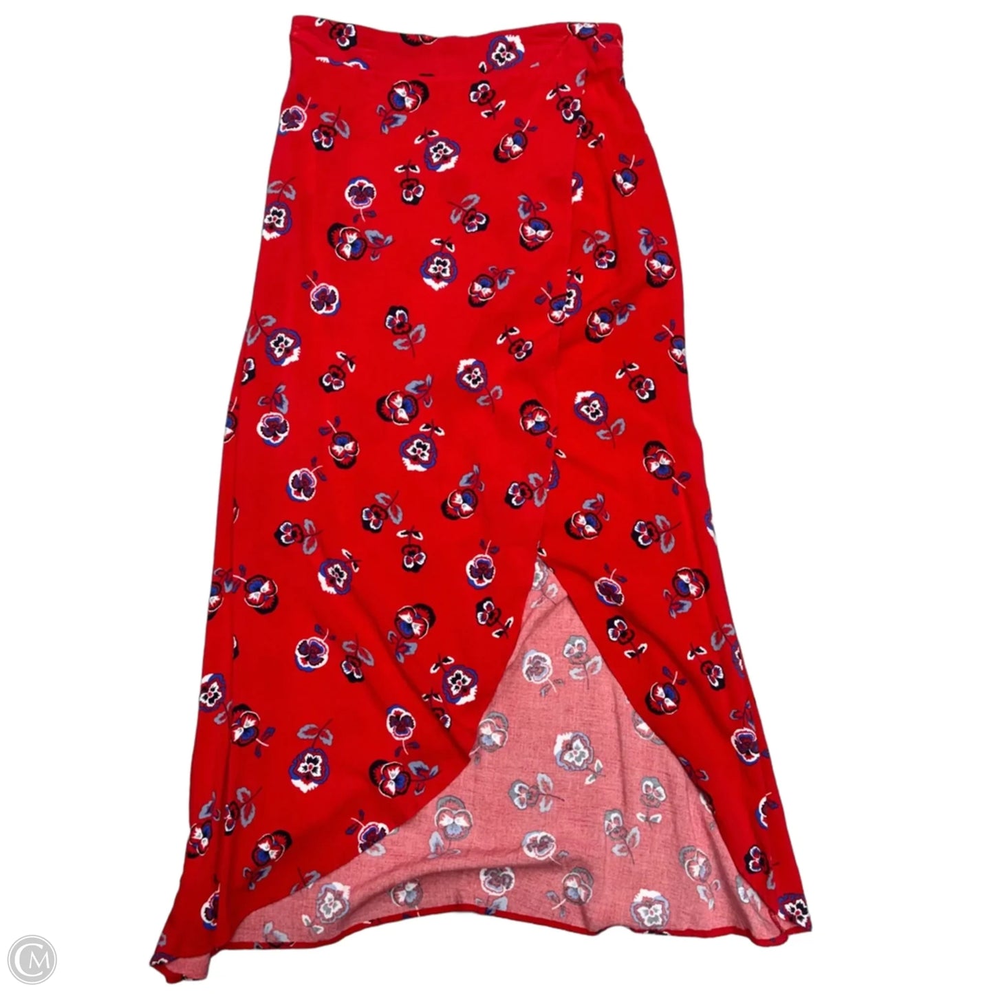 Skirt Maxi By Express In Blue Red & White, Size: M