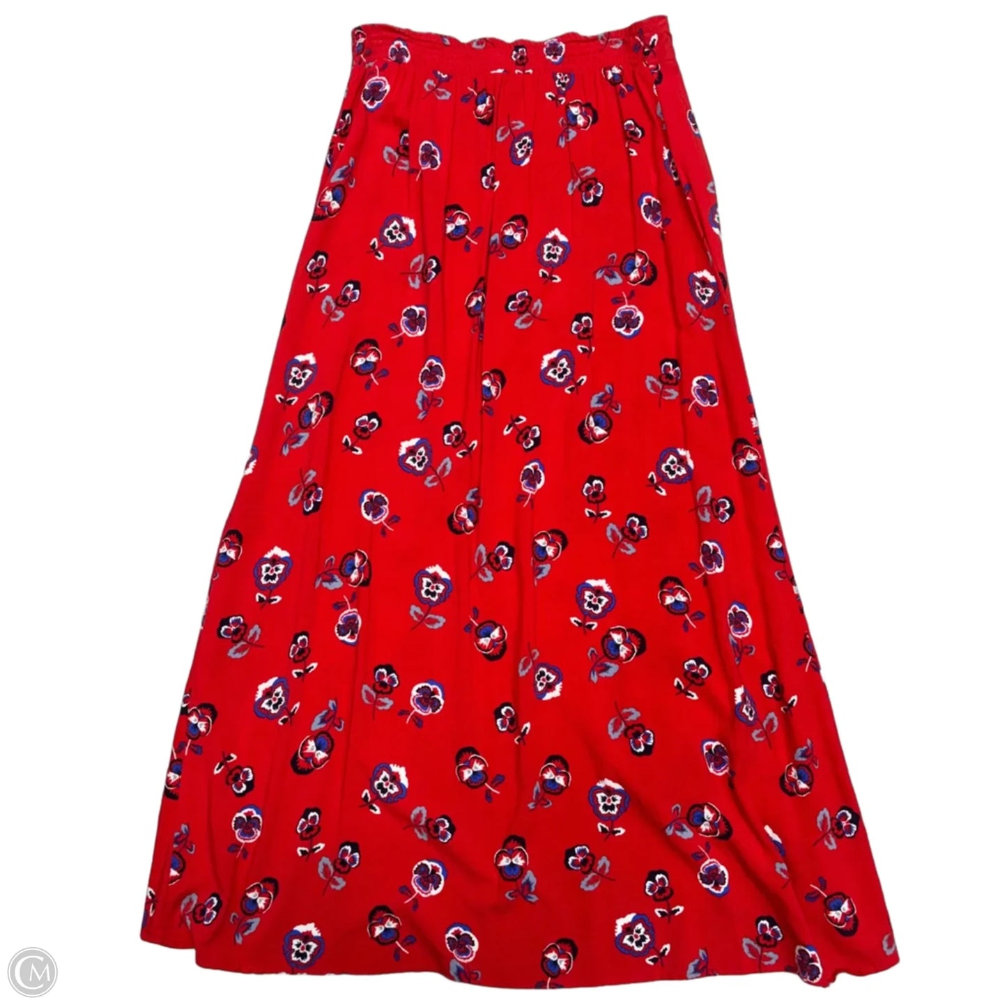 Skirt Maxi By Express In Blue Red & White, Size: M