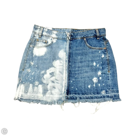 Skirt Mini & Short By Trfixd In Blue Denim, Size: Xs