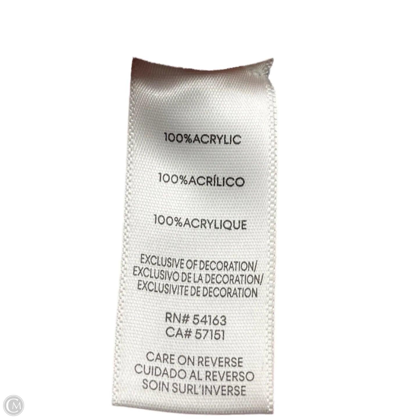 Sweater Cardigan Designer By Karl Lagerfeld In Black & White, Size: S