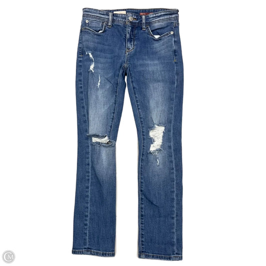 Jeans Straight By Pilcro In Blue Denim, Size: 0p