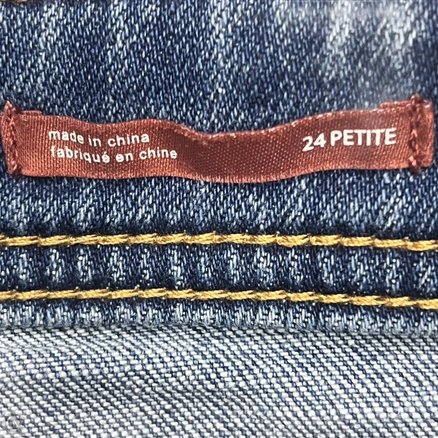 Jeans Straight By Pilcro In Blue Denim, Size: 0p