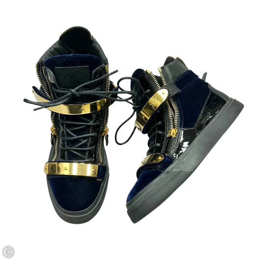 Shoes Designer By Giuseppe Zanotti In Navy, Size: 8.5