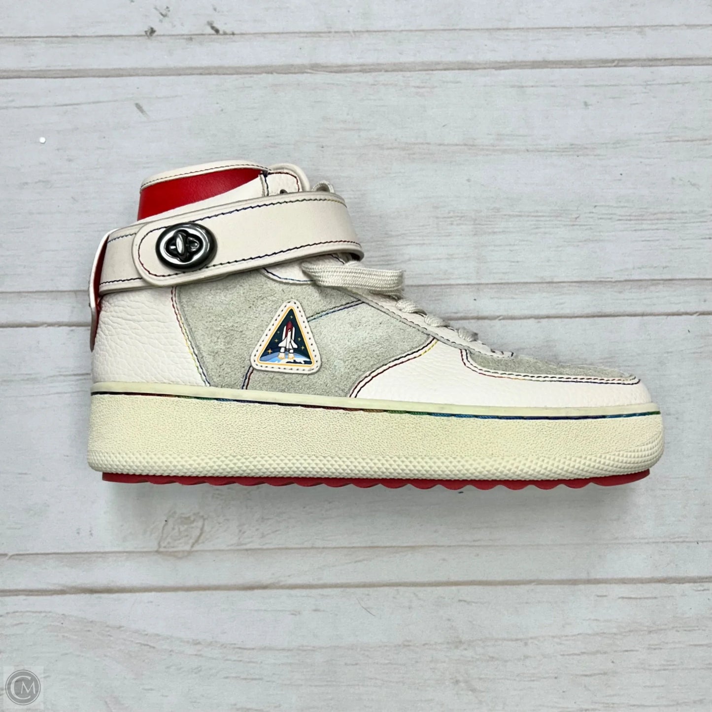 Shoes Designer By Coach In Cream, Size: 9