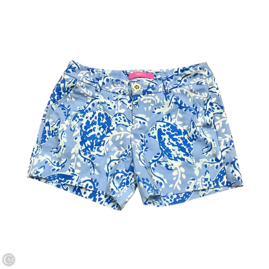 Shorts Designer By Lilly Pulitzer In Blue & White, Size: 00