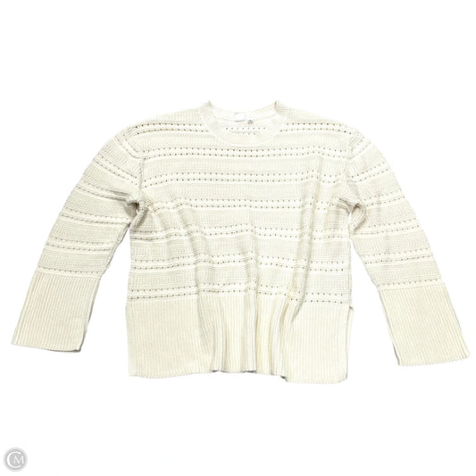 Sweater By Gap In Ivory, Size: L
