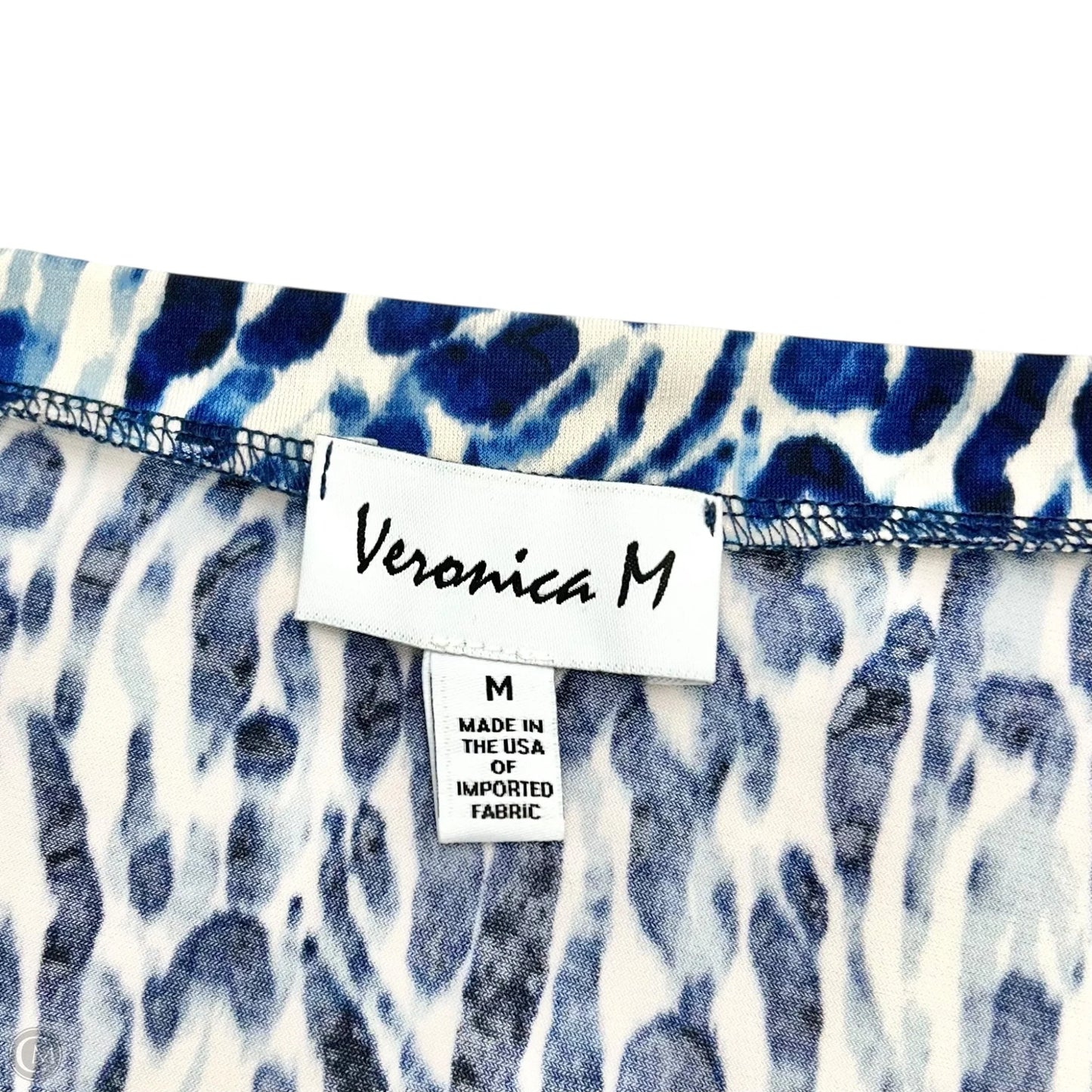 Dress Casual Maxi By Veronica M In Blue & White, Size: M
