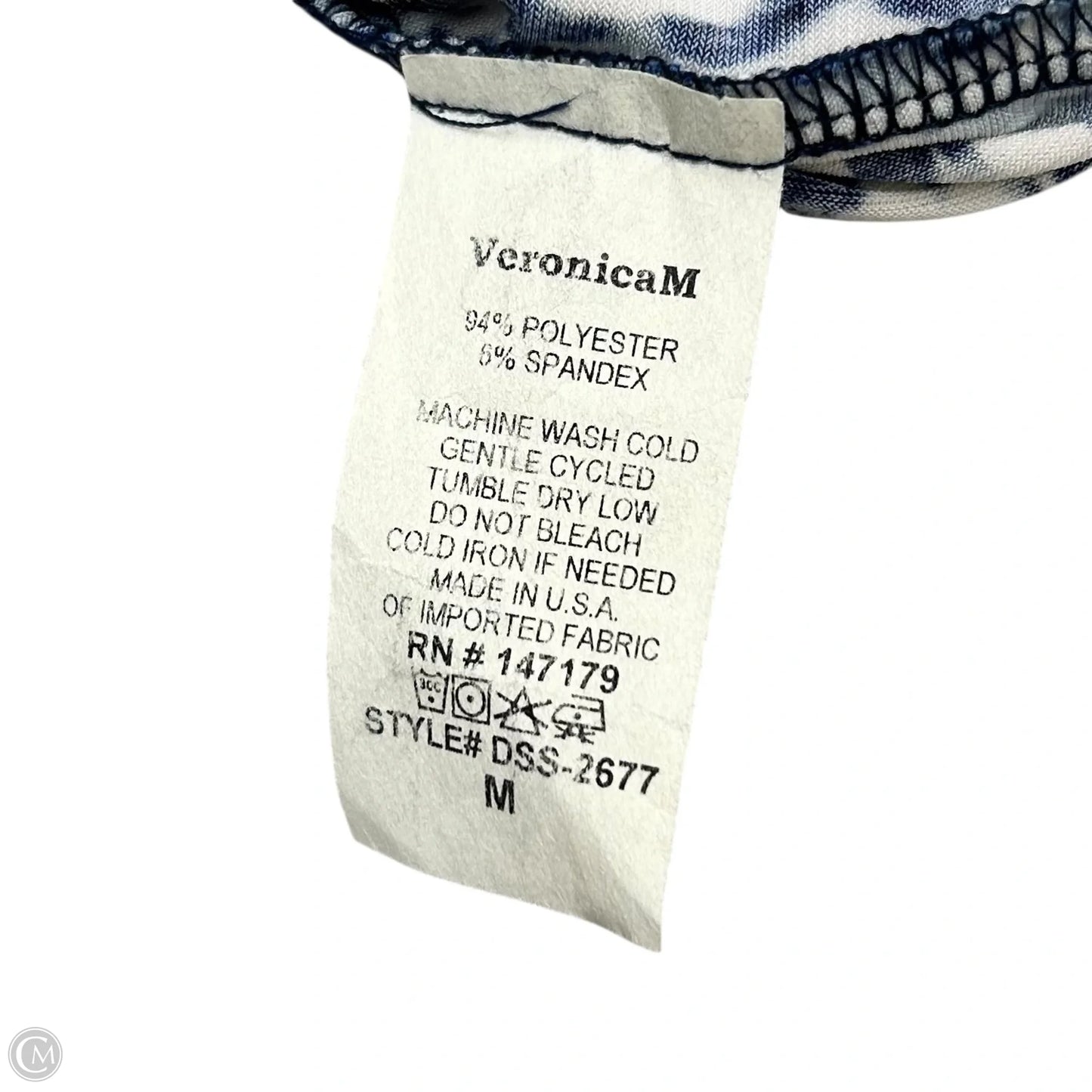 Dress Casual Maxi By Veronica M In Blue & White, Size: M