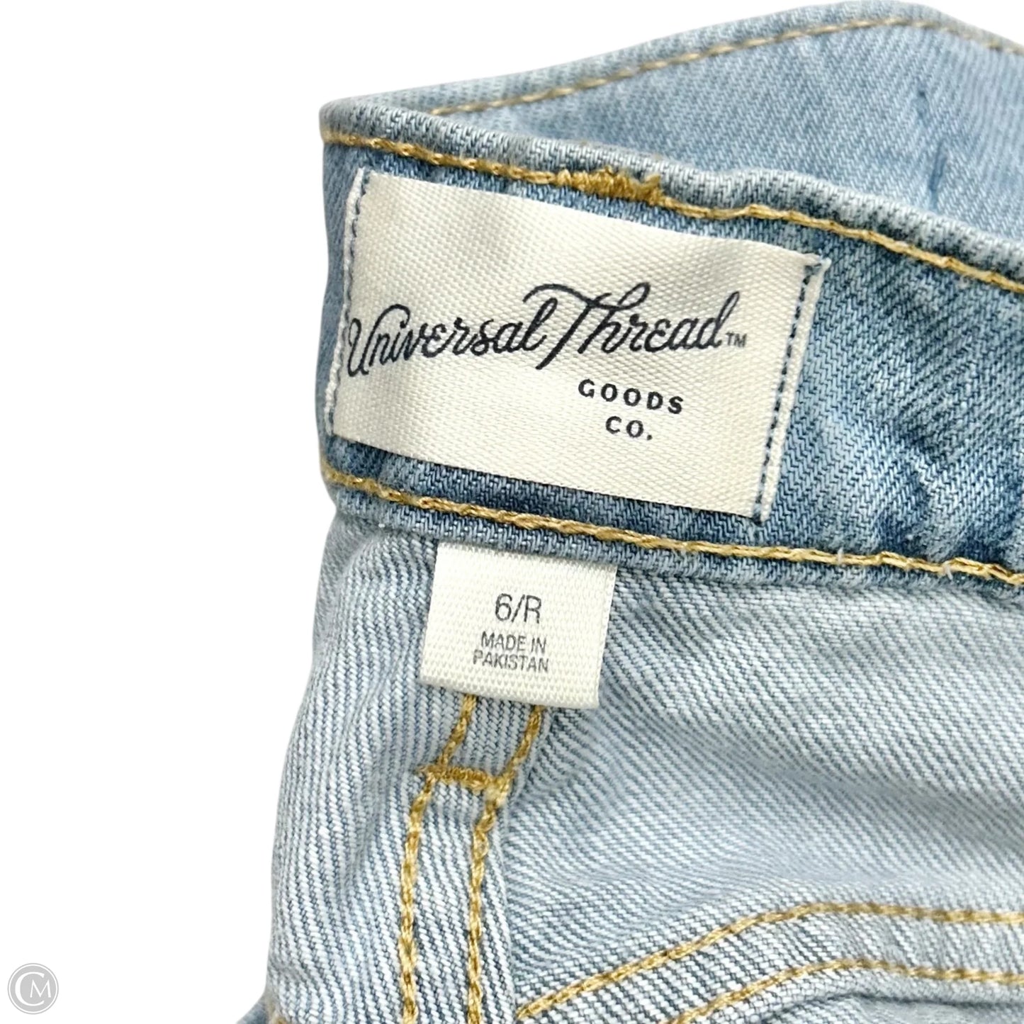 Jeans Straight By Universal Thread In Blue Denim, Size: 6