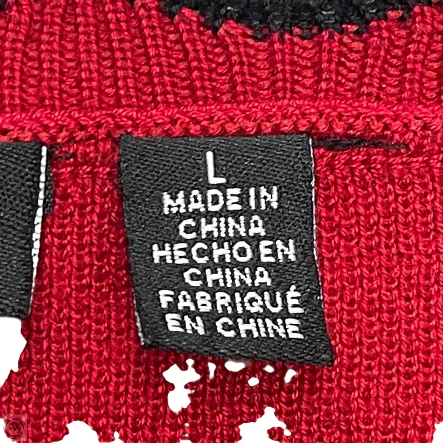 Dress Sweater By Nine Leonard In Red, Size: L
