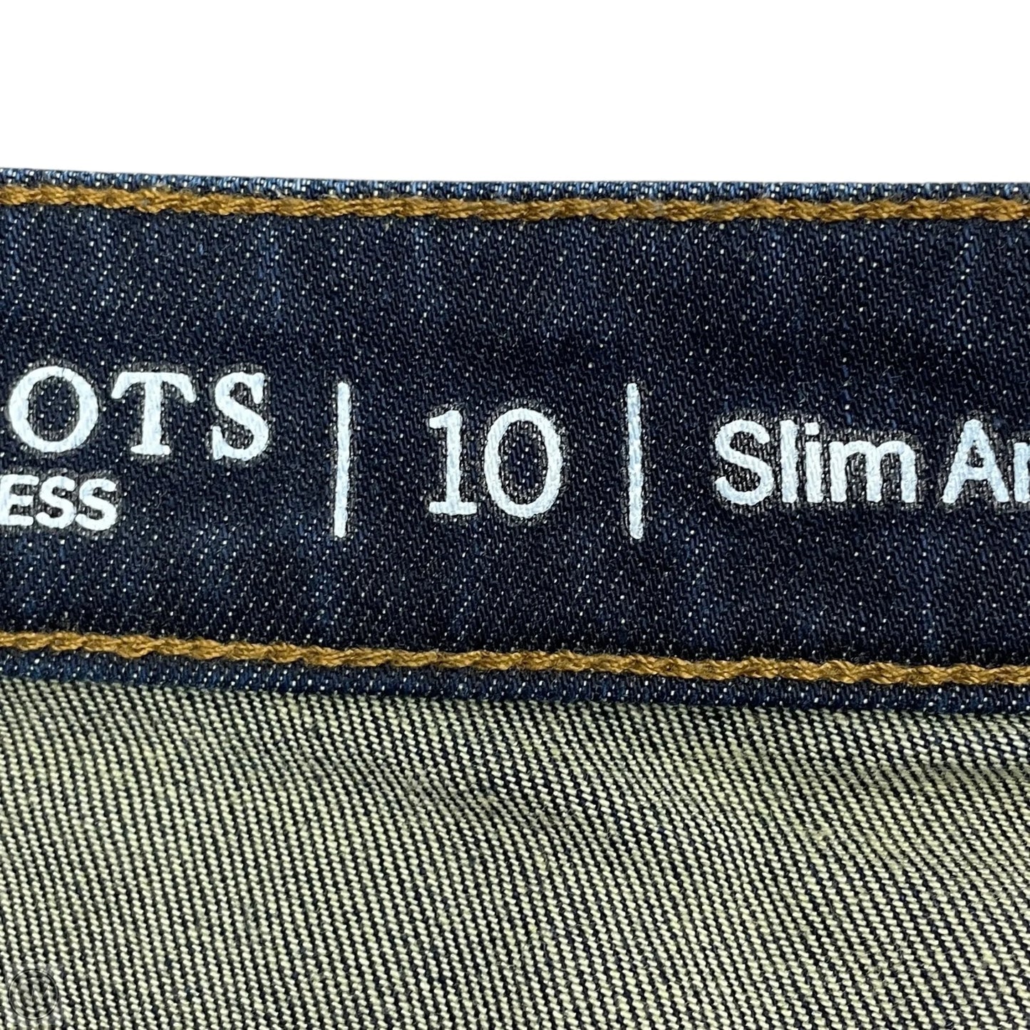 Jeans Straight By Talbots In Blue Denim, Size: 10