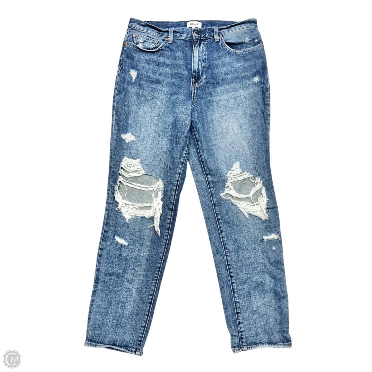 Jeans Straight By Pistola In Blue Denim, Size: 10