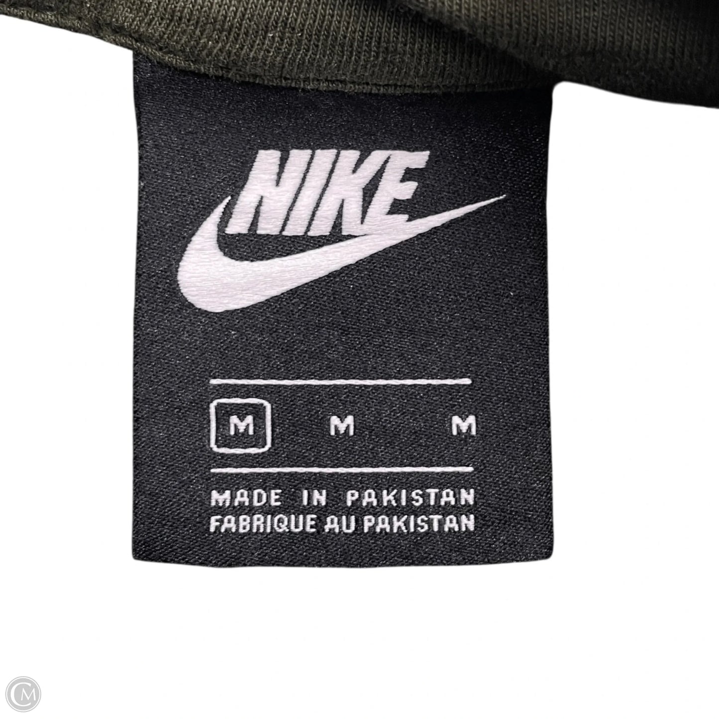 Athletic Sweatshirt Collar By Nike Apparel In Green, Size: M