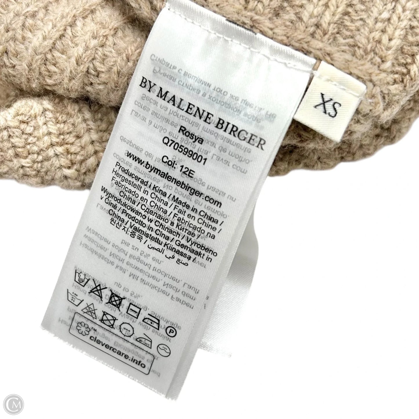 Sweater By Malene Birger In Tan, Size: Xs