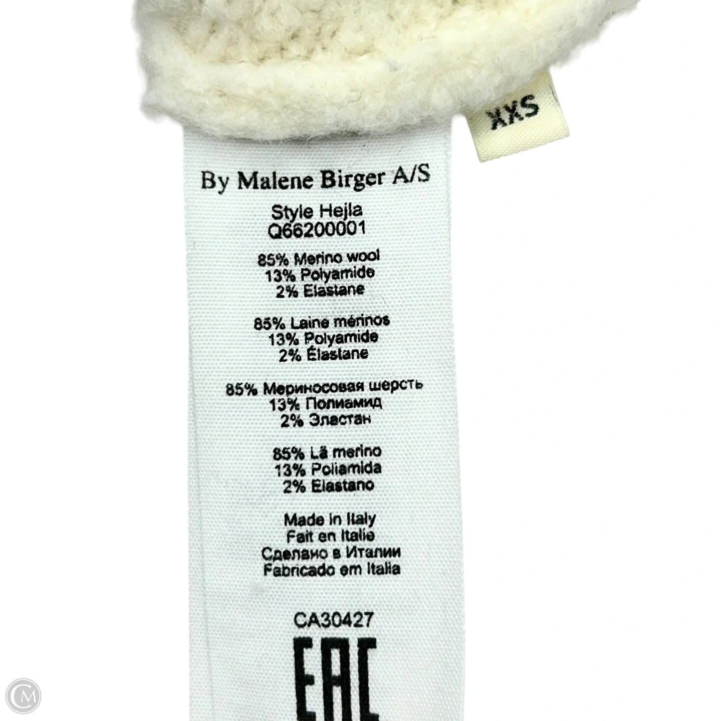 Sweater By Malene Birger In Cream, Size: Xxs
