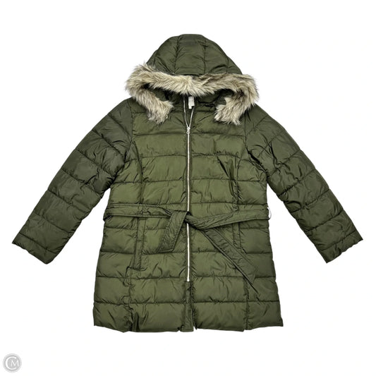 Coat Puffer & Quilted By Loft In Green, Size: Xl