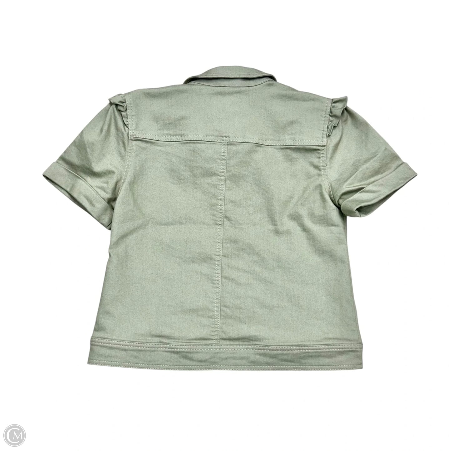 Jacket Denim By Any Body In Green Denim, Size: Xs