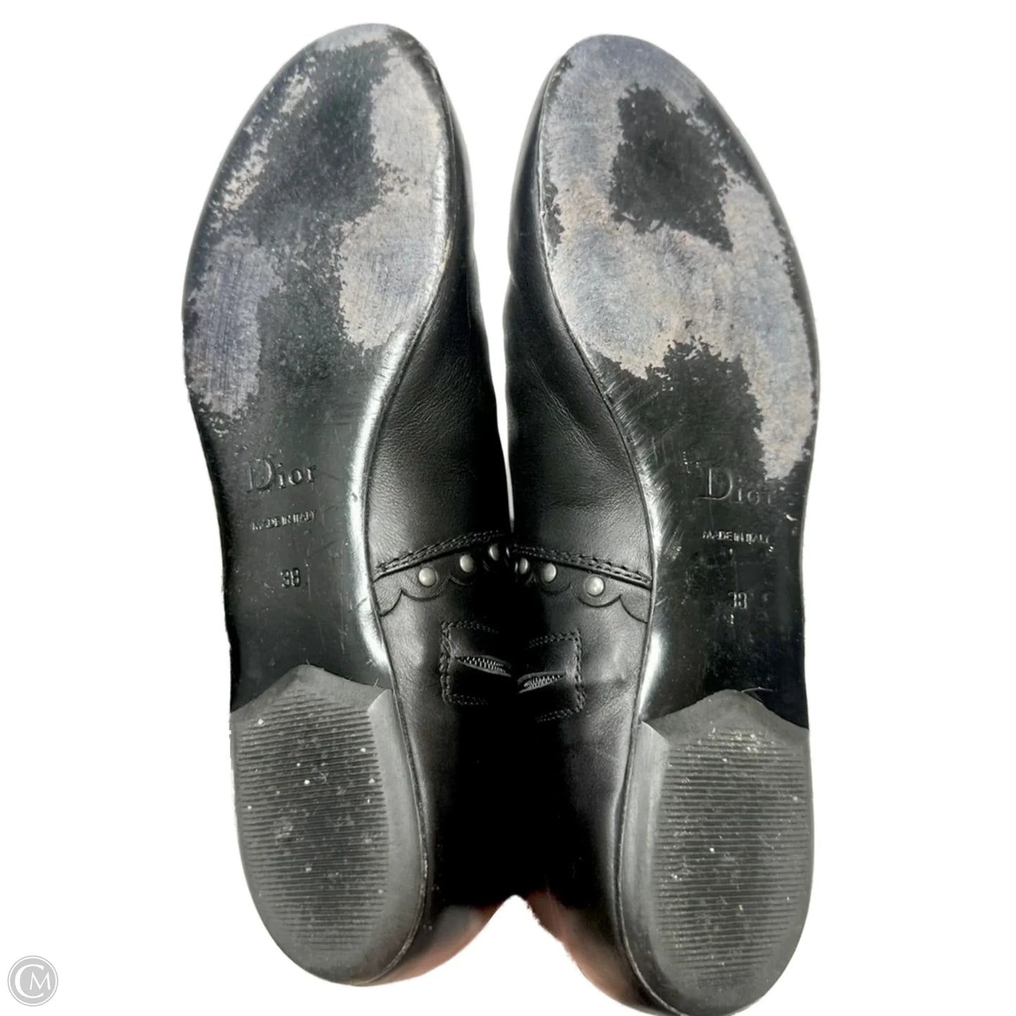 Boots Luxury Designer By Dior In Black, Size: 7.5