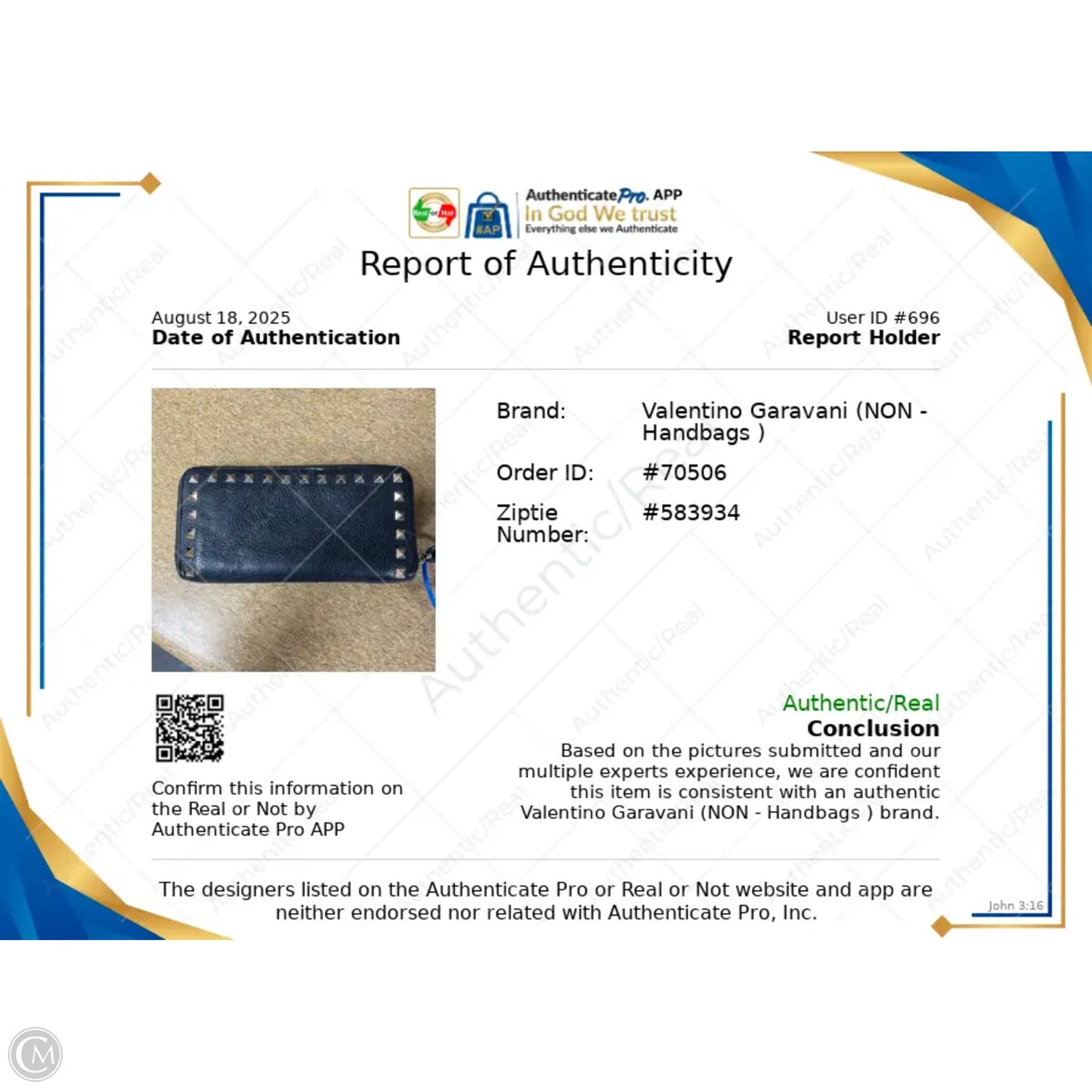 Wallet Luxury Designer By Valentino-garavani, Size: Medium