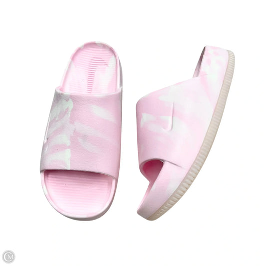 Sandals Sport By Nike In Pink & White, Size: 7