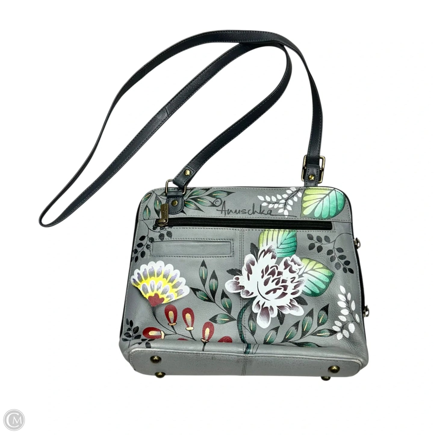 Crossbody Leather By Anuschka, Size: Small