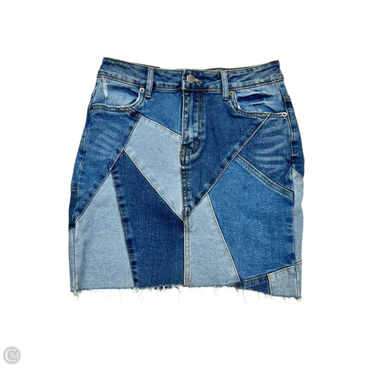 Skirt Mini & Short By American Bazi In Blue Denim, Size: M