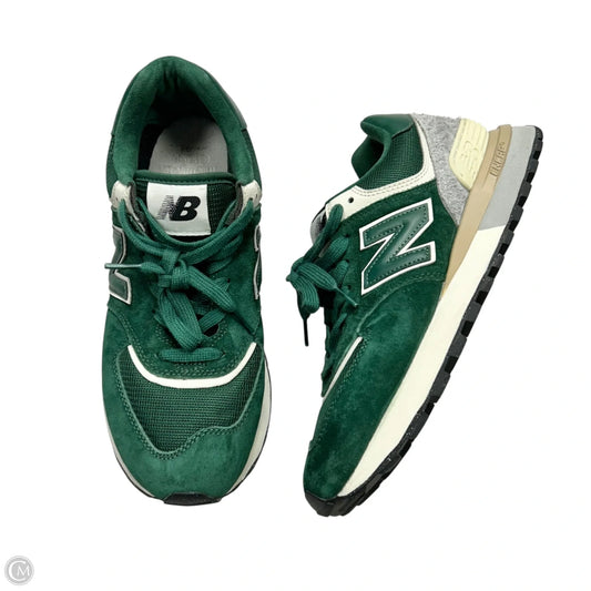 Shoes Athletic By New Balance In Green & White, Size: 10.5