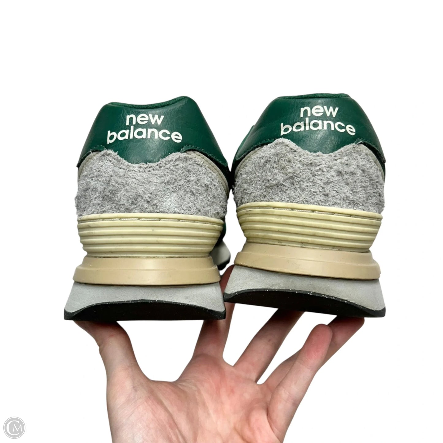 Shoes Athletic By New Balance In Green & White, Size: 10.5