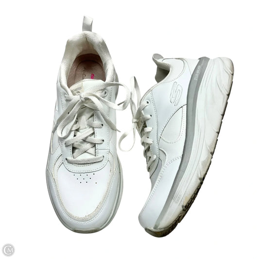 Shoes Athletic By Skechers In White, Size: 8