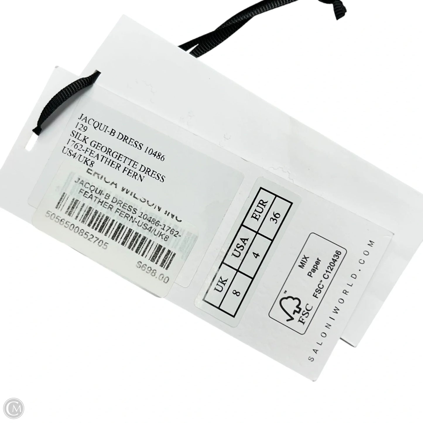 Dress Party Long By Saloni In Blue & Orange, Size: S