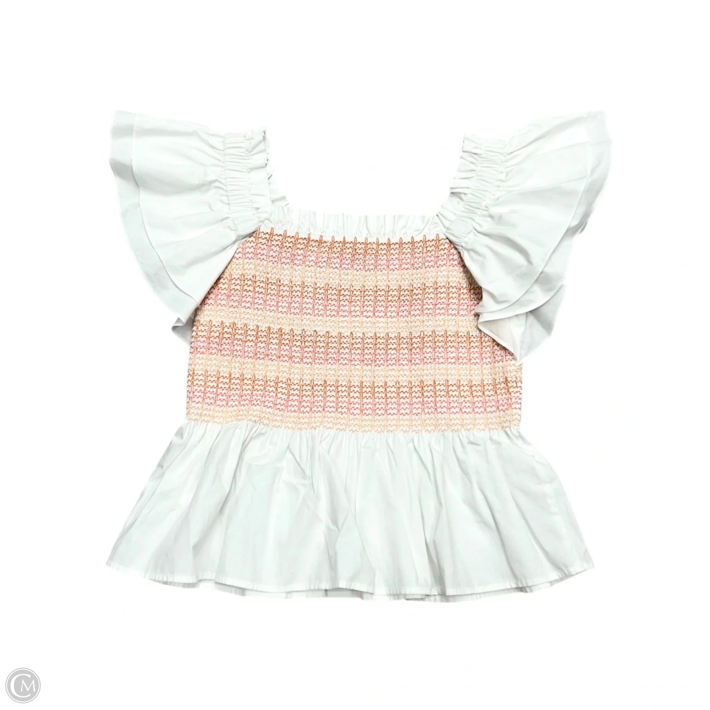 Top Short Sleeve By Marie Oliver In White, Size: S