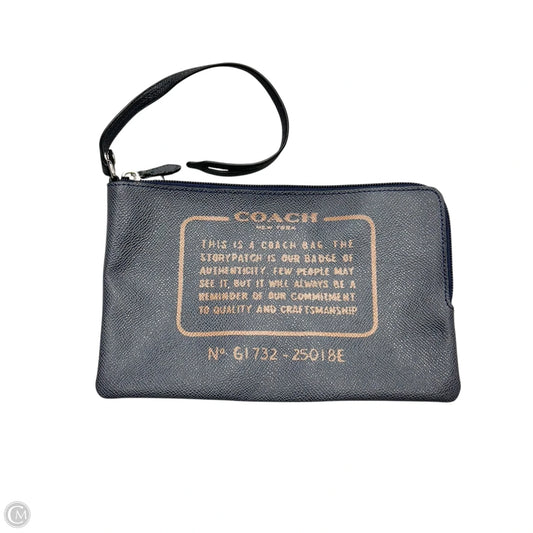 Wristlet Designer By Coach, Size: Large