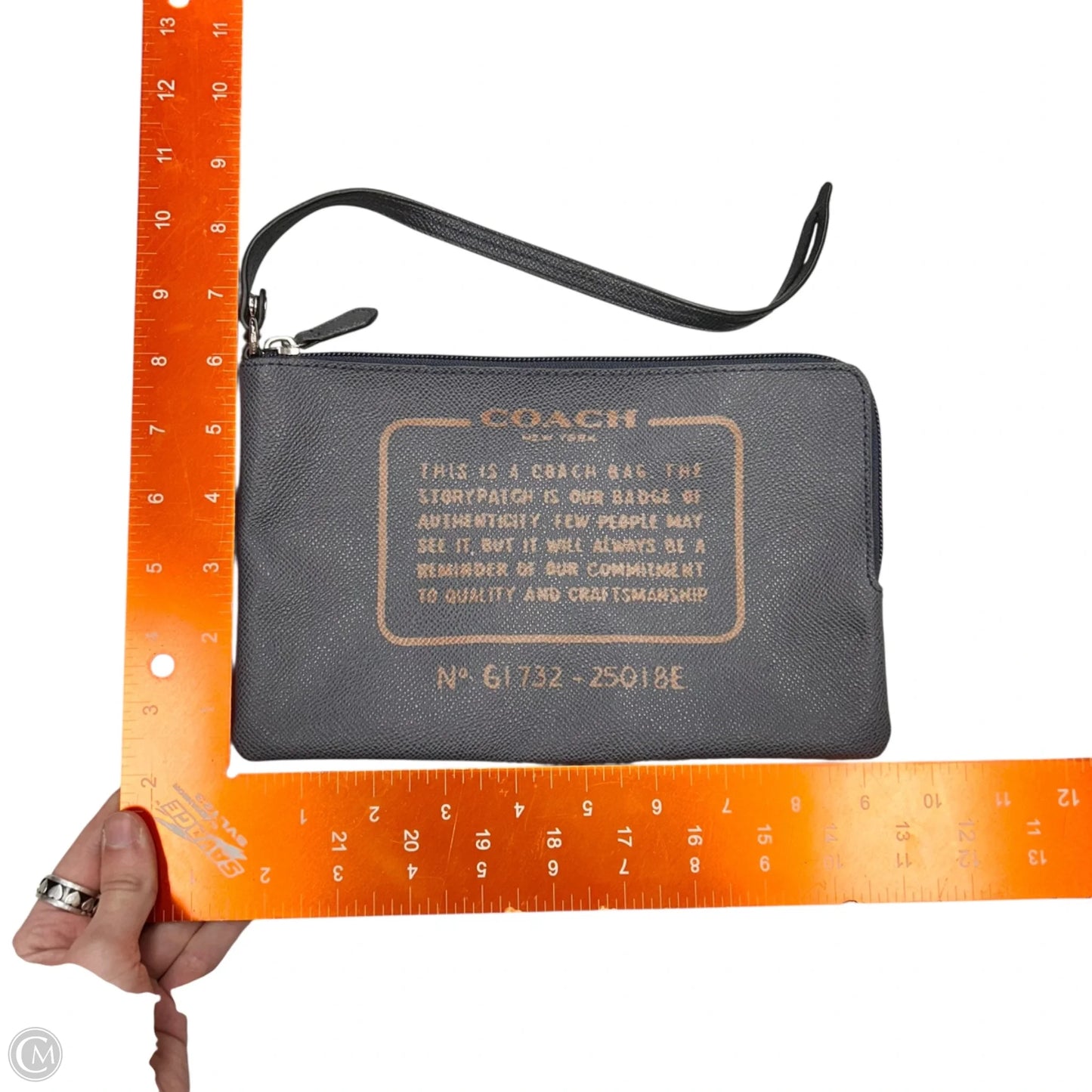 Wristlet Designer By Coach, Size: Large