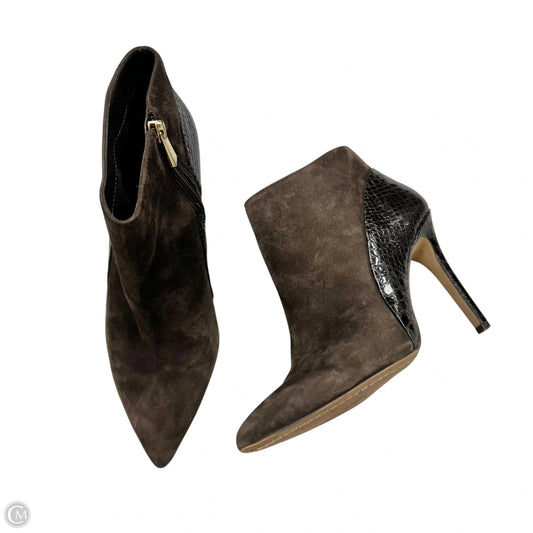Boots Ankle Heels By Vince Camuto In Brown, Size: 8.5