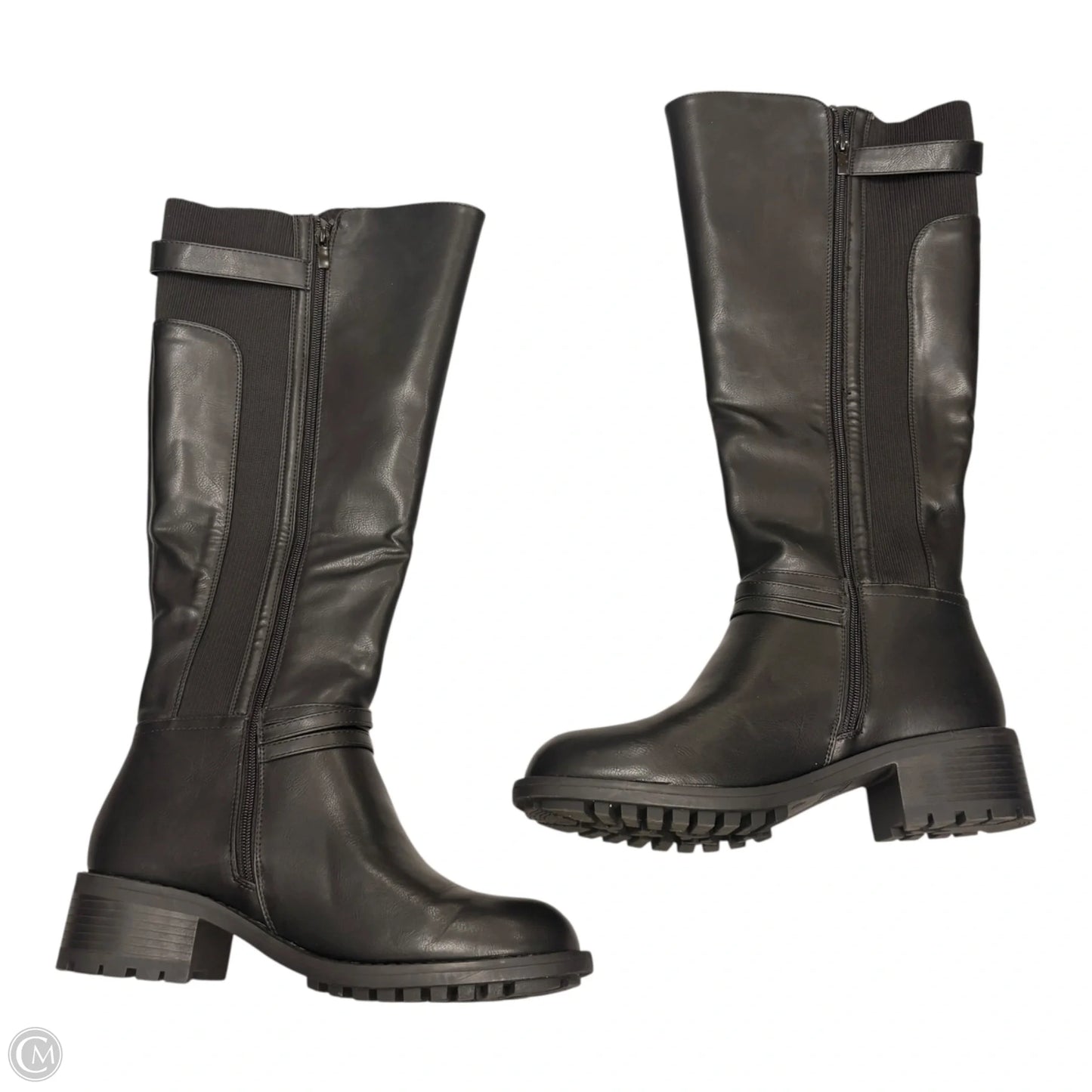 Boots Knee Heels By Jessica Cline In Black, Size: 10