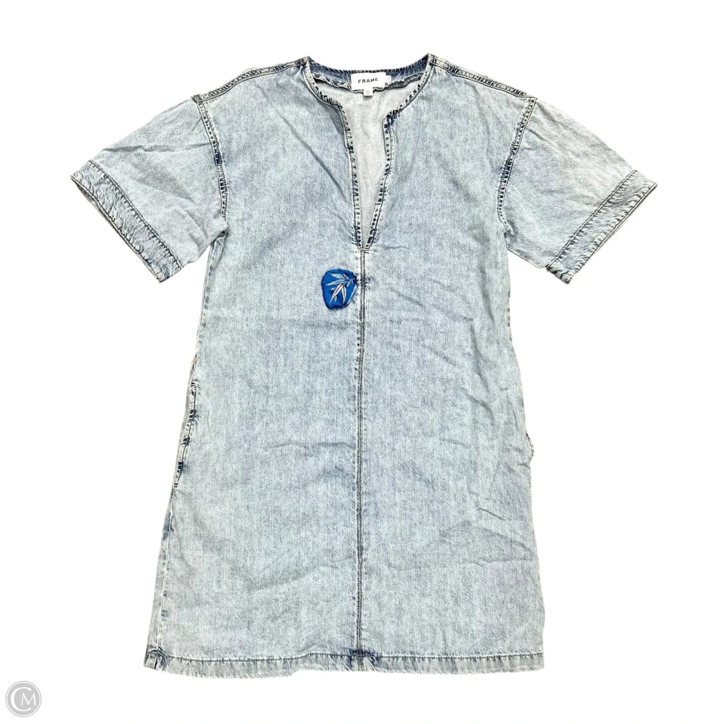 Dress Casual Short By Frame In Blue Denim, Size: Xs