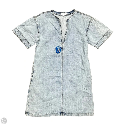 Dress Casual Short By Frame In Blue Denim, Size: Xs