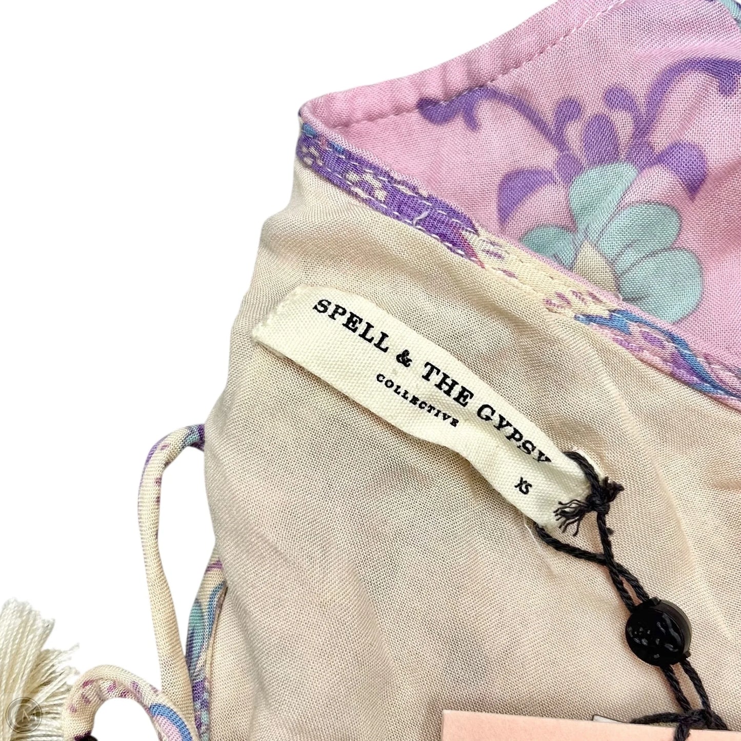 Dress Casual Maxi By Spell And The Gypsy In Cream & Purple, Size: Xs