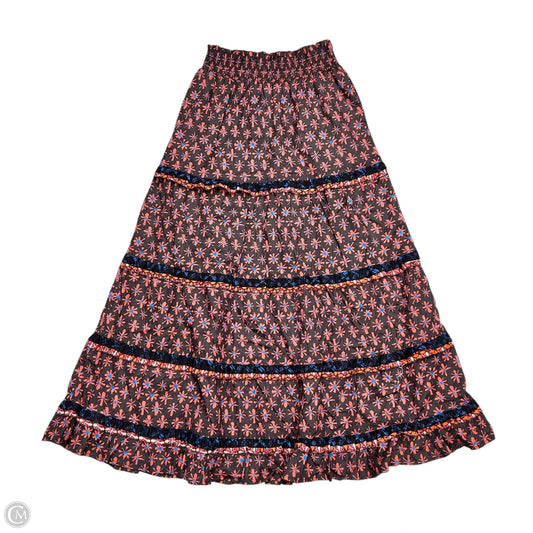 Skirt Maxi By Anthropologie In Floral Print, Size: Xs