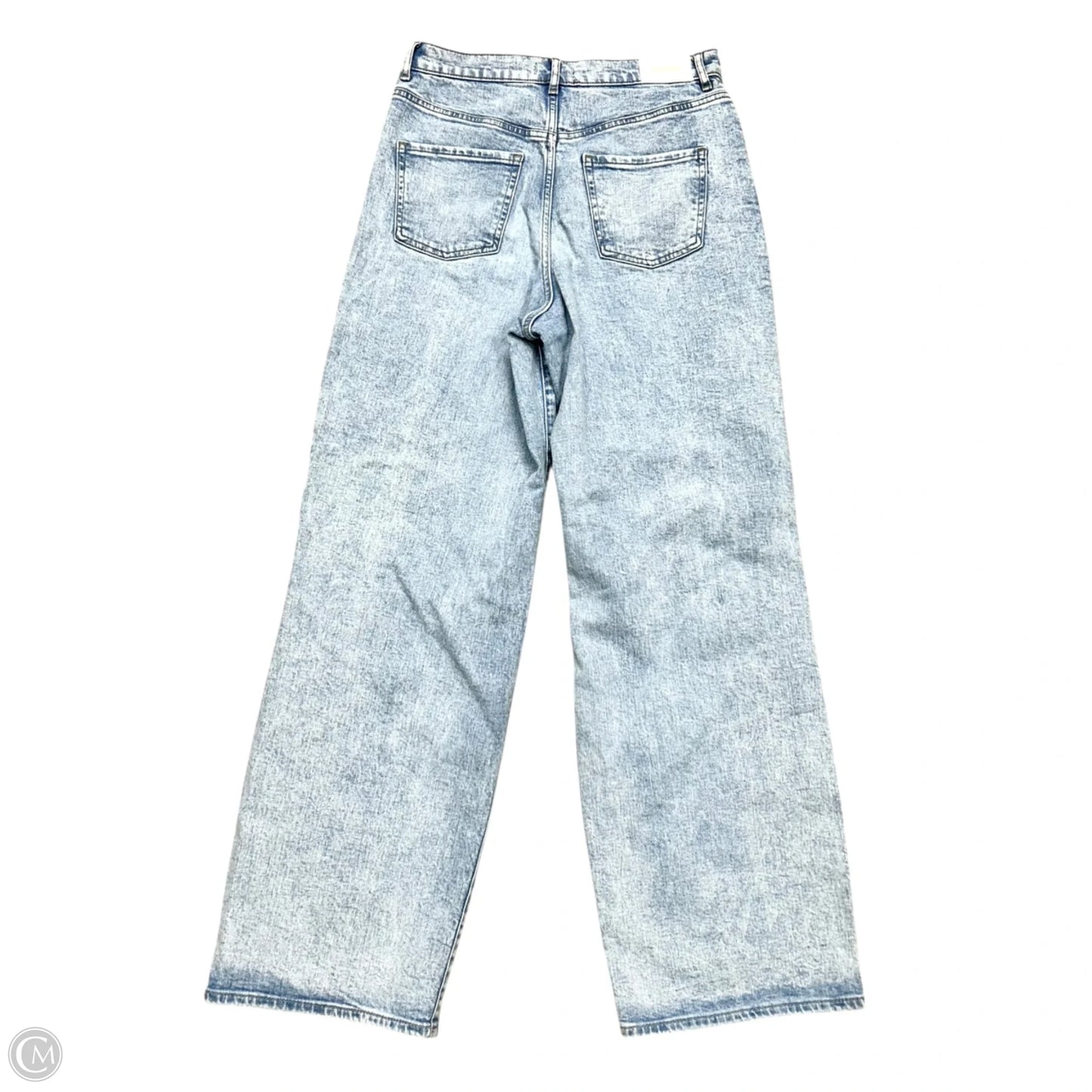 Jeans Wide Leg By Express In Blue Denim, Size: 6