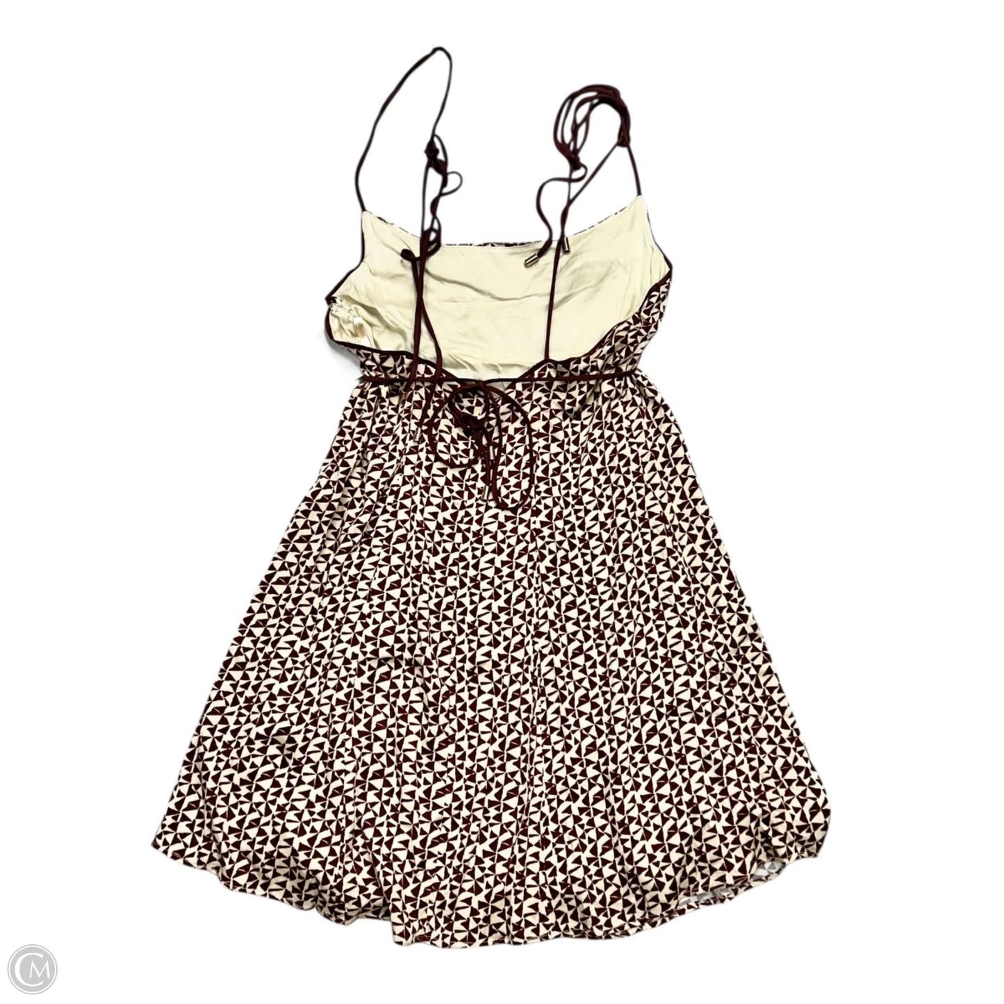 Dress Casual Short By Free People In Maroon & Tan, Size: S