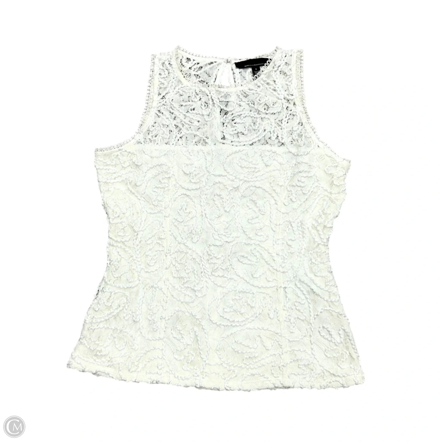 Top Sleeveless By White House Black Market In Ivory, Size: S
