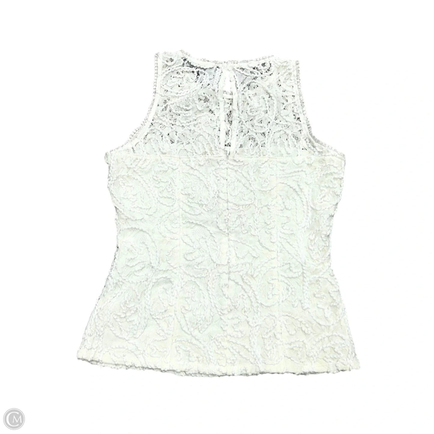 Top Sleeveless By White House Black Market In Ivory, Size: S