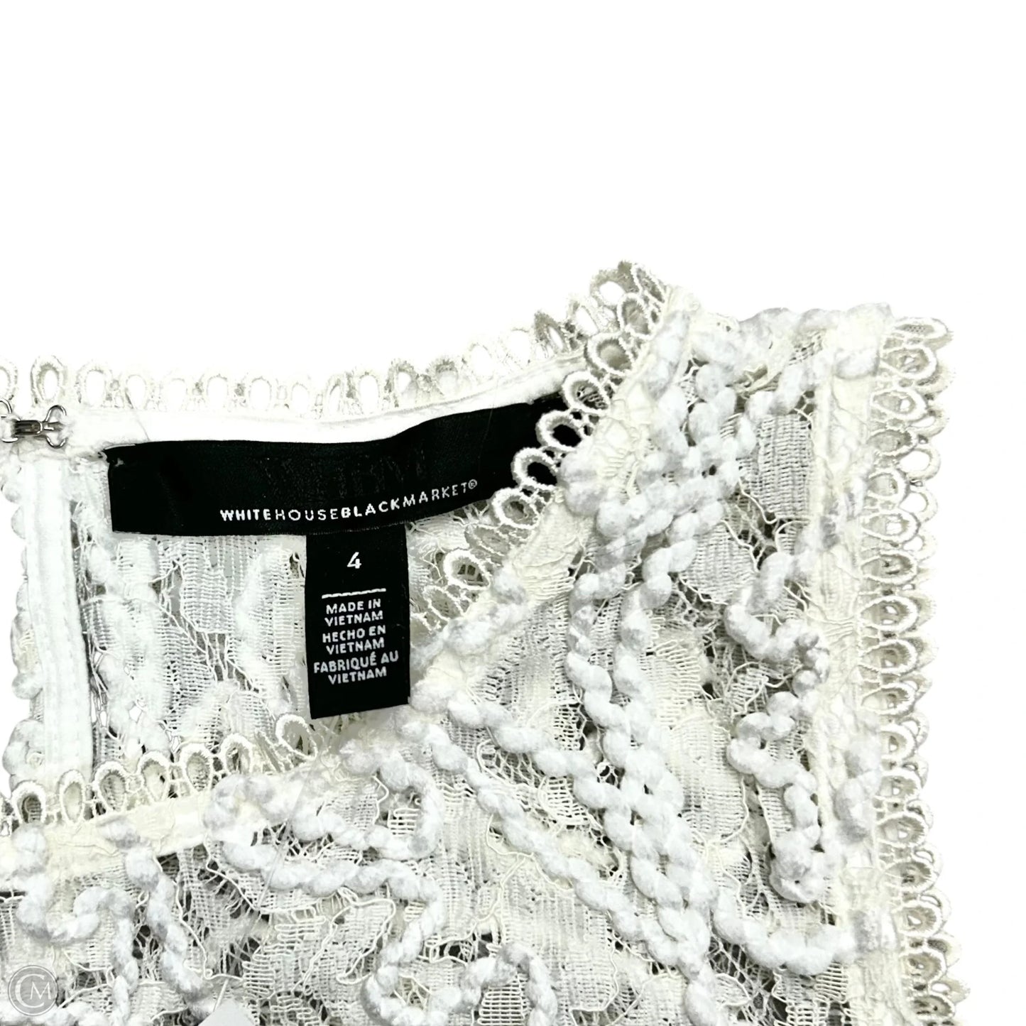 Top Sleeveless By White House Black Market In Ivory, Size: S