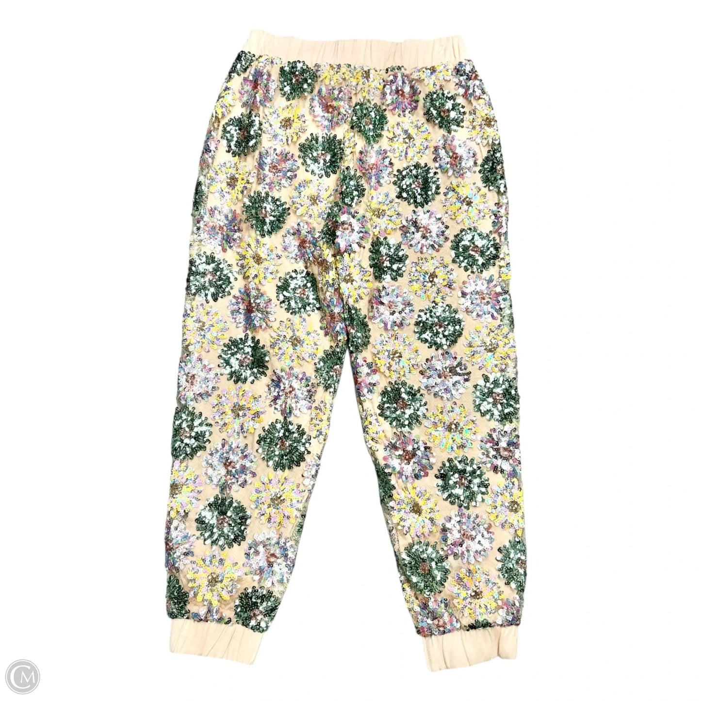 Pants Joggers By Eva Franco In Green & Pink, Size: S