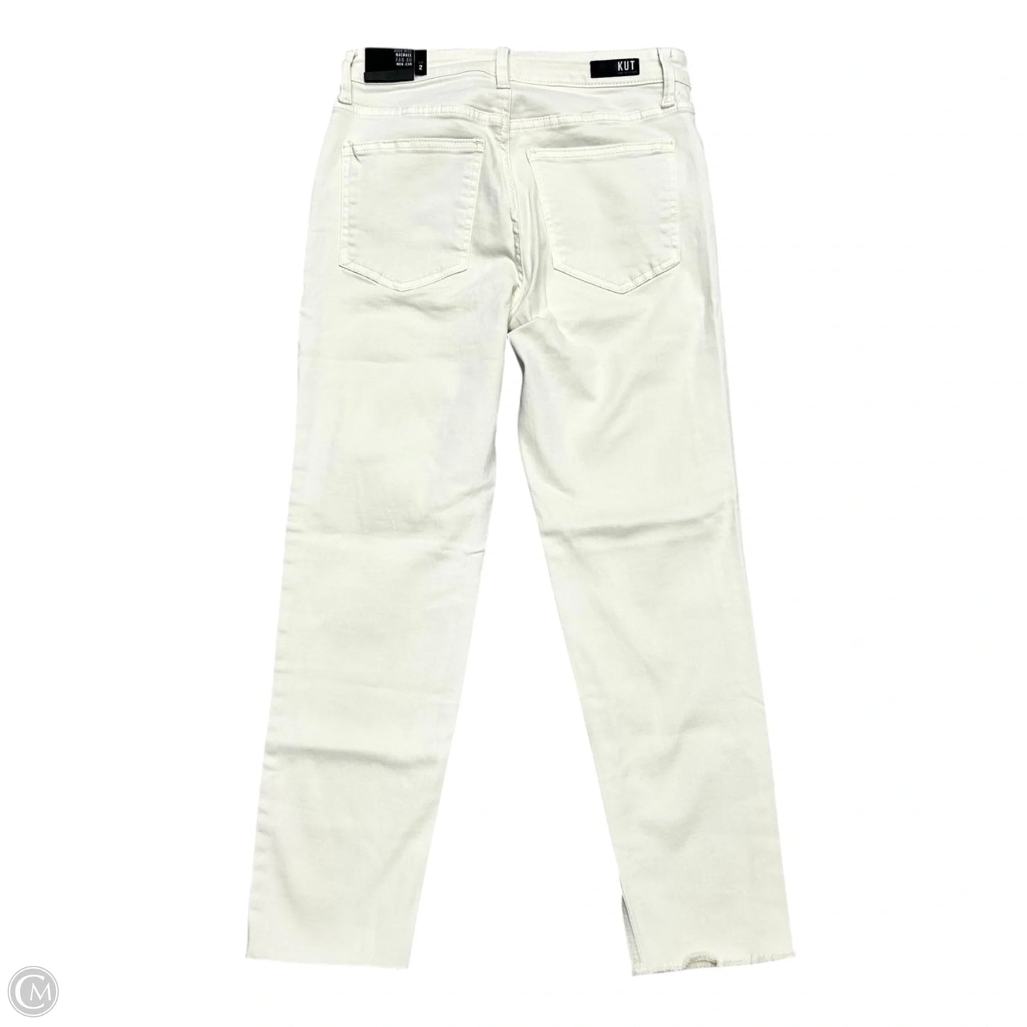 Jeans Straight By Kut In Cream Denim, Size: 2
