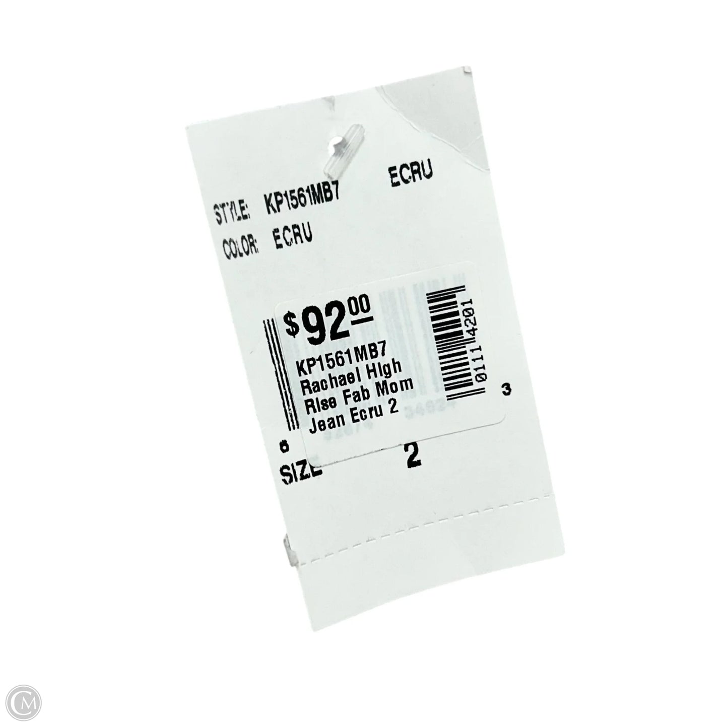 Jeans Straight By Kut In Cream Denim, Size: 2