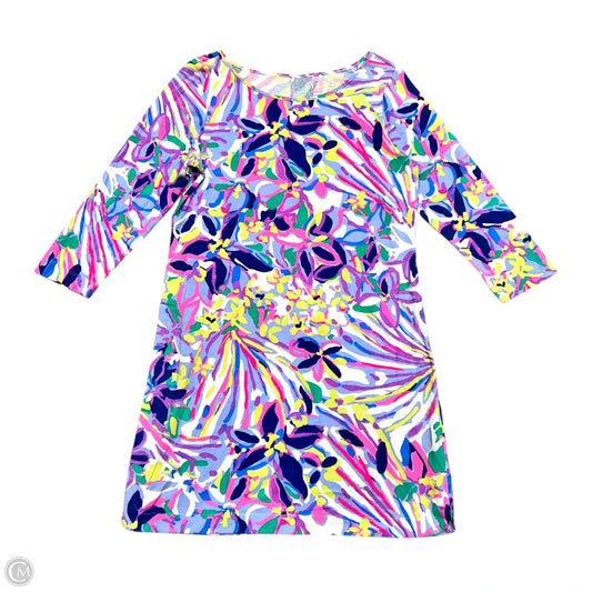 Dress Designer By Lilly Pulitzer In Blue & Purple, Size: L